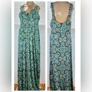 ALLISON BRITTNEY FLORAL MAXIB DRESS SIZE XL